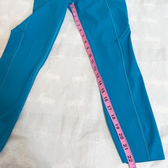 Lululemon Fast and Free High Rise Crop 23” in Hawaiian Blue Size 4 - Picture 8 of 11